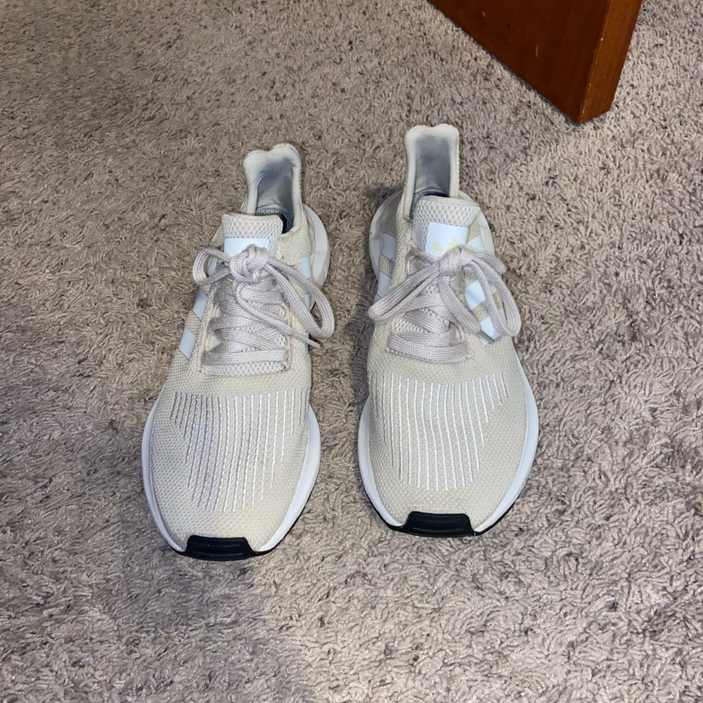 Beige adidas originals tennis shoes- women size 9